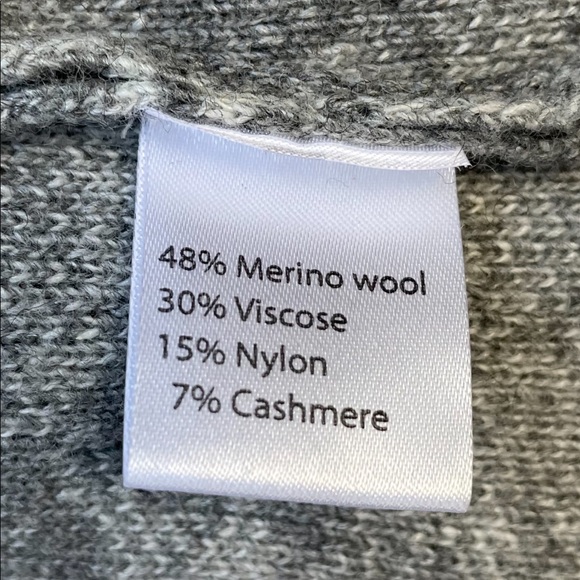 Cashmere Wool Cardigan Open Drape Bendetta B Size Small Gray - Picture 6 of 12